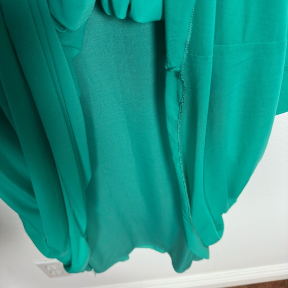 La Femme Stunning Beaded Strapless Mesh & Jersey Gown Size 4 NEW Spearmint Dress - Picture 4 of 8